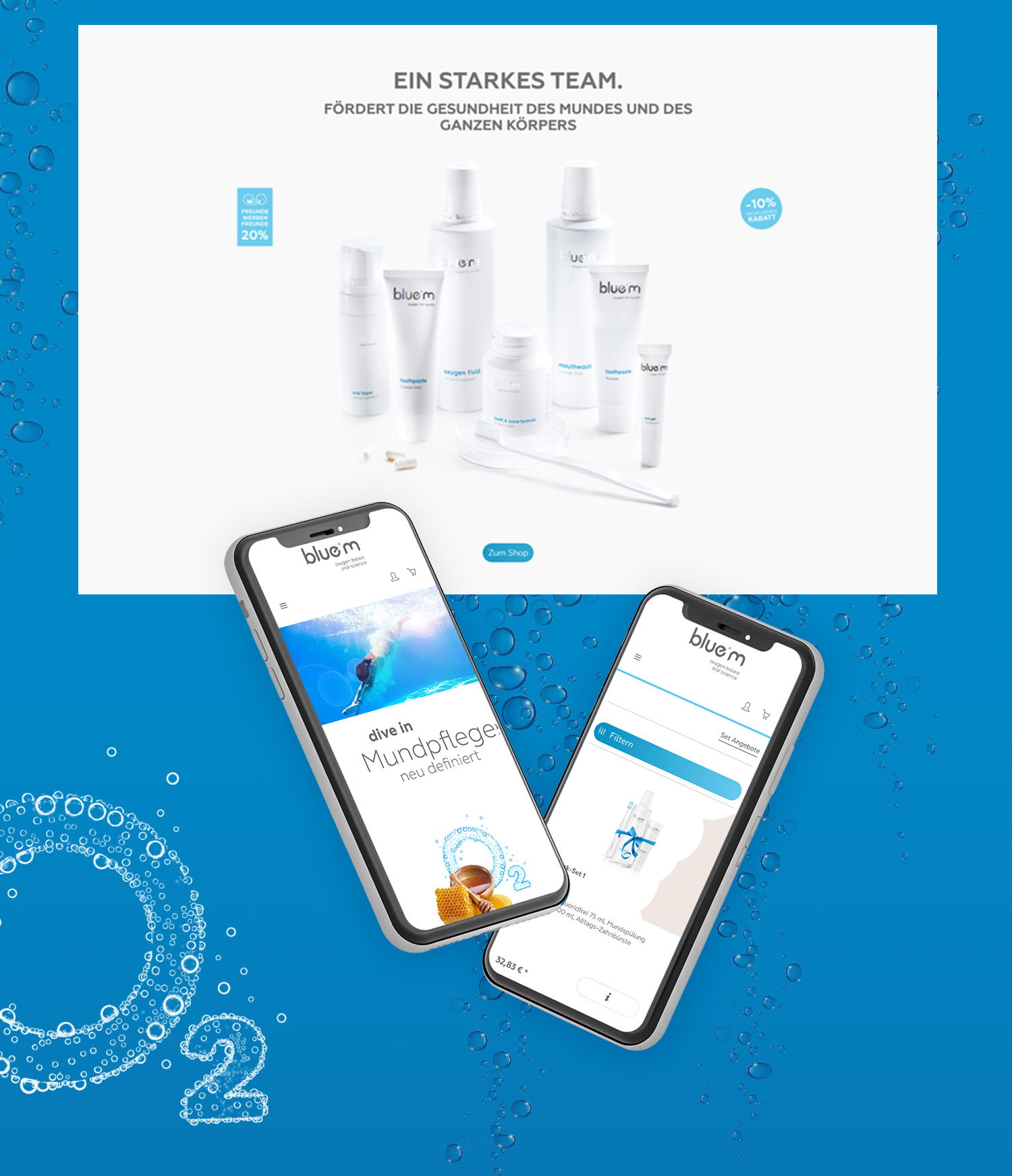 Zahnpflegeprodukte neuer Onlineshop - Mobilversion der Zahnpflegeprodukte