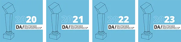 JTL Shop Agentur - imc Deutscher Agenturpreis Gewinner Badge