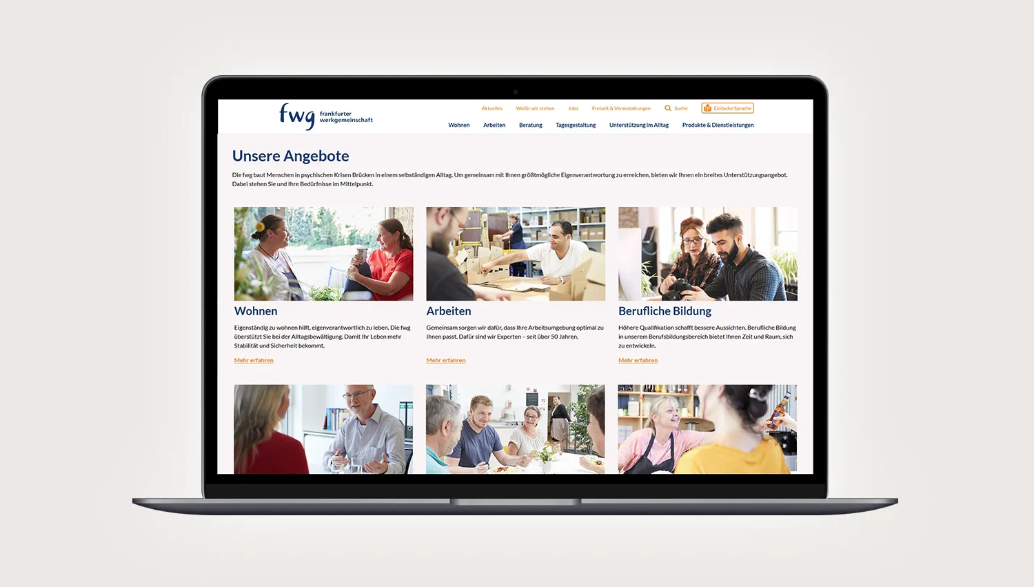 SEO Optimierung Webseite – Angebote von fwg auf Laptop