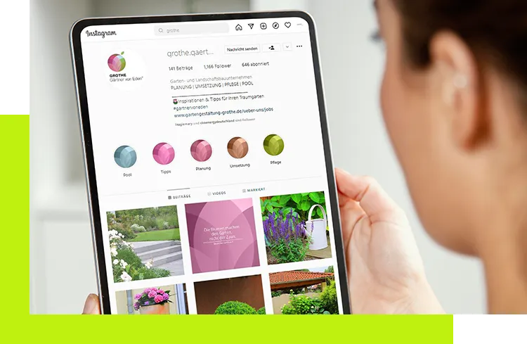 Social Media-Agentur in Mannheim - Erstellung Instagrammprofil mit Highlight Stories