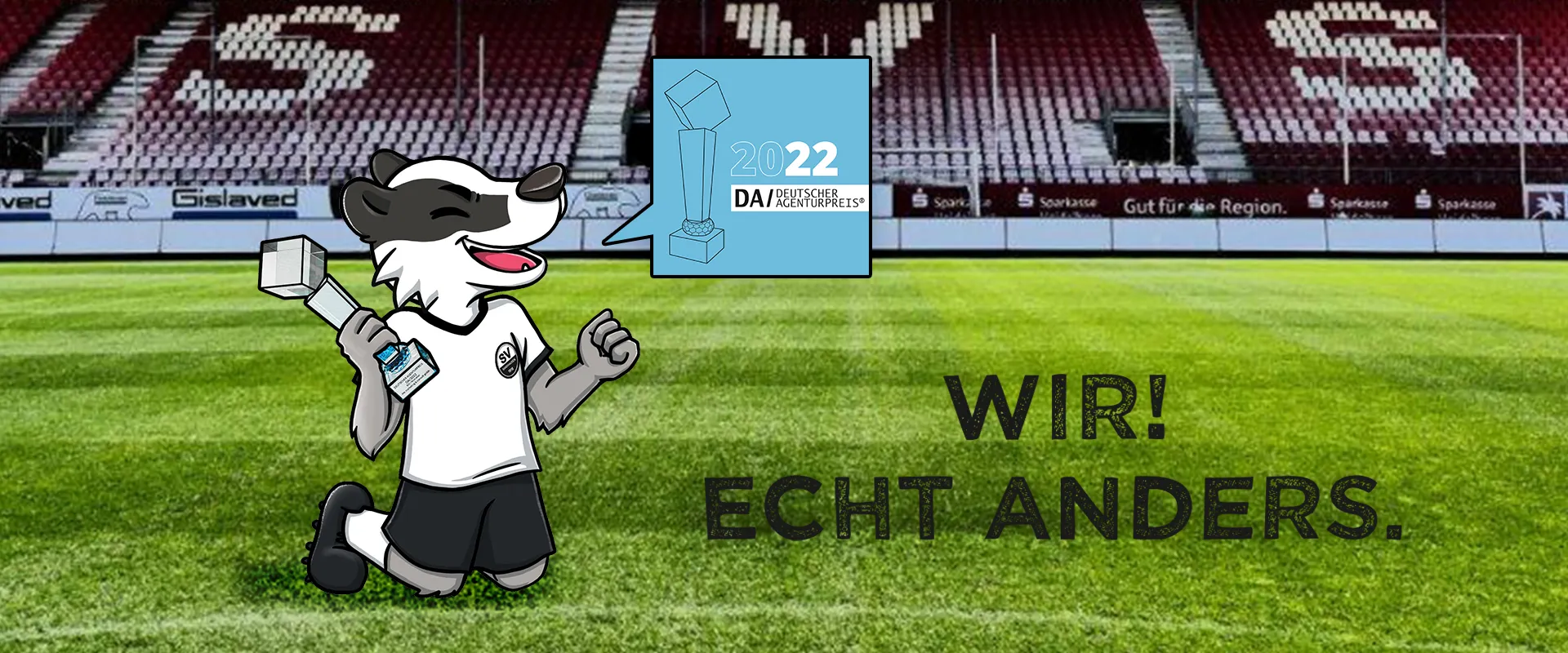 SV Sandhausen Referenz Agenturpreis 2022 Maskottchen Design