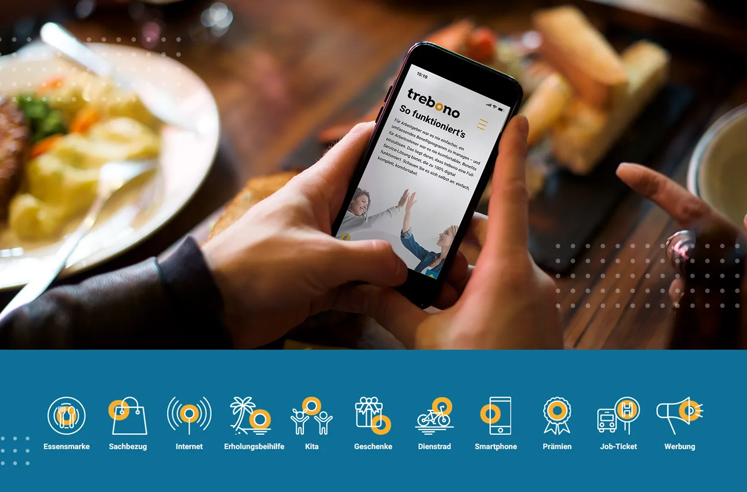 trebono Mitarbeiter-Benefits Leistungen - so funktioniert die App für Arbeitgeber und Mitarbeiter