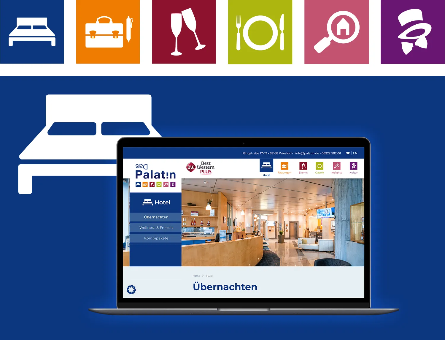Relaunch Webseite – Startseite mit neuem Webdesign von Palatin