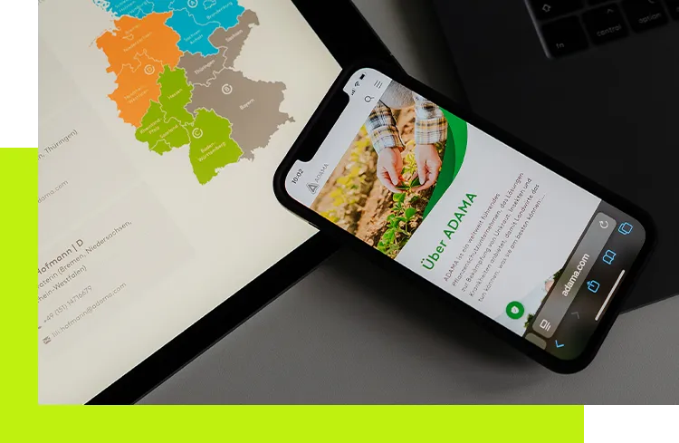 Corporate Websites Relaunch - Relaunch einer Corporate Website mit regionaler Kartenfunktion und modernem Layout